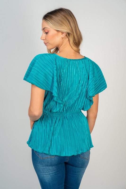 Keyhole Peplum Top  - Miicah